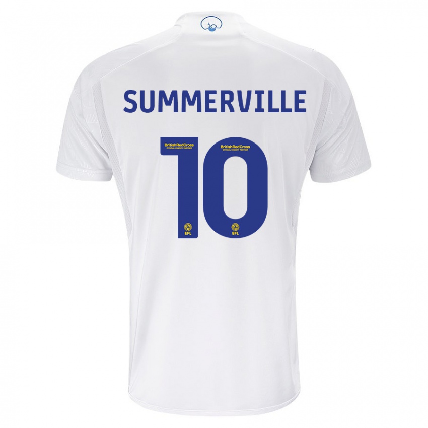Herren Crysencio Summerville #10 Weiß Heimtrikot Trikot 2023/24 T-Shirt