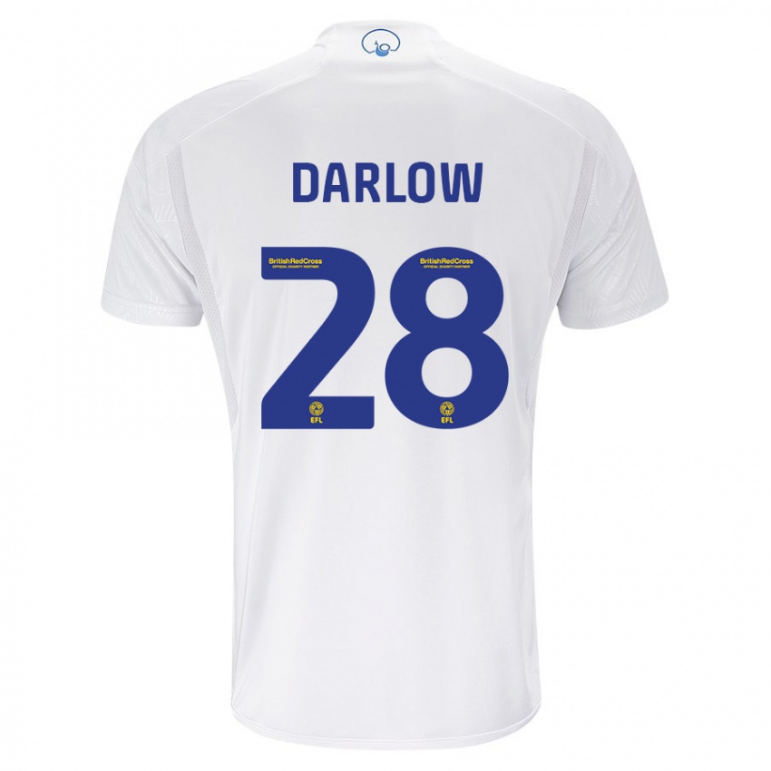 Herren Karl Darlow #28 Weiß Heimtrikot Trikot 2023/24 T-Shirt