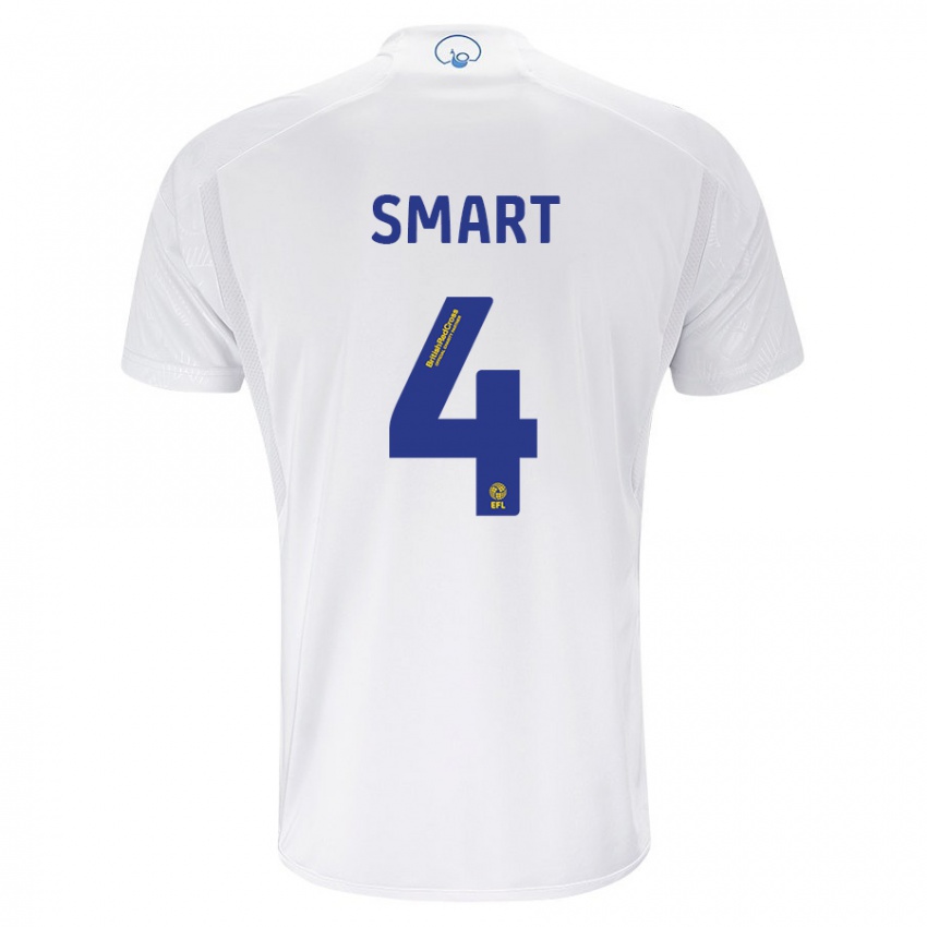 Herren Olivia Smart #4 Weiß Heimtrikot Trikot 2023/24 T-Shirt