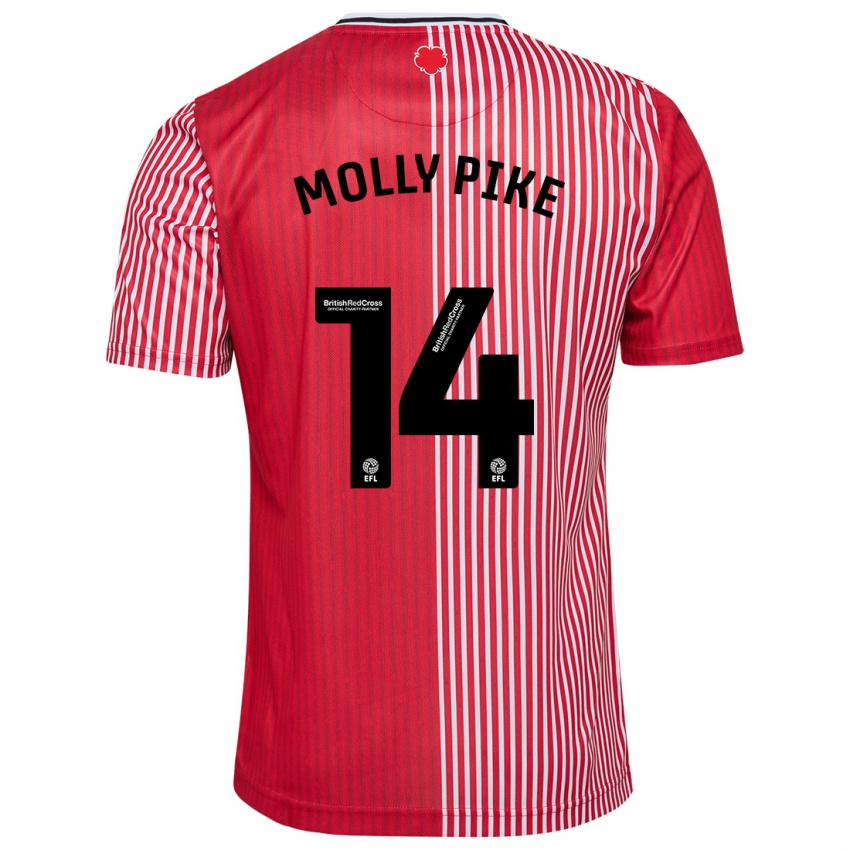 Herren Molly Pike #14 Rot Heimtrikot Trikot 2023/24 T-Shirt