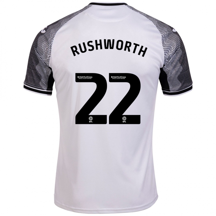 Herren Carl Rushworth #22 Weiß Heimtrikot Trikot 2023/24 T-Shirt