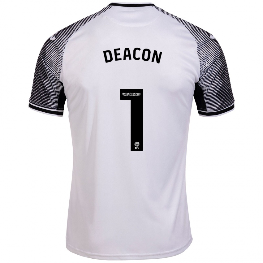 Herren Chelsea Deacon #1 Weiß Heimtrikot Trikot 2023/24 T-Shirt