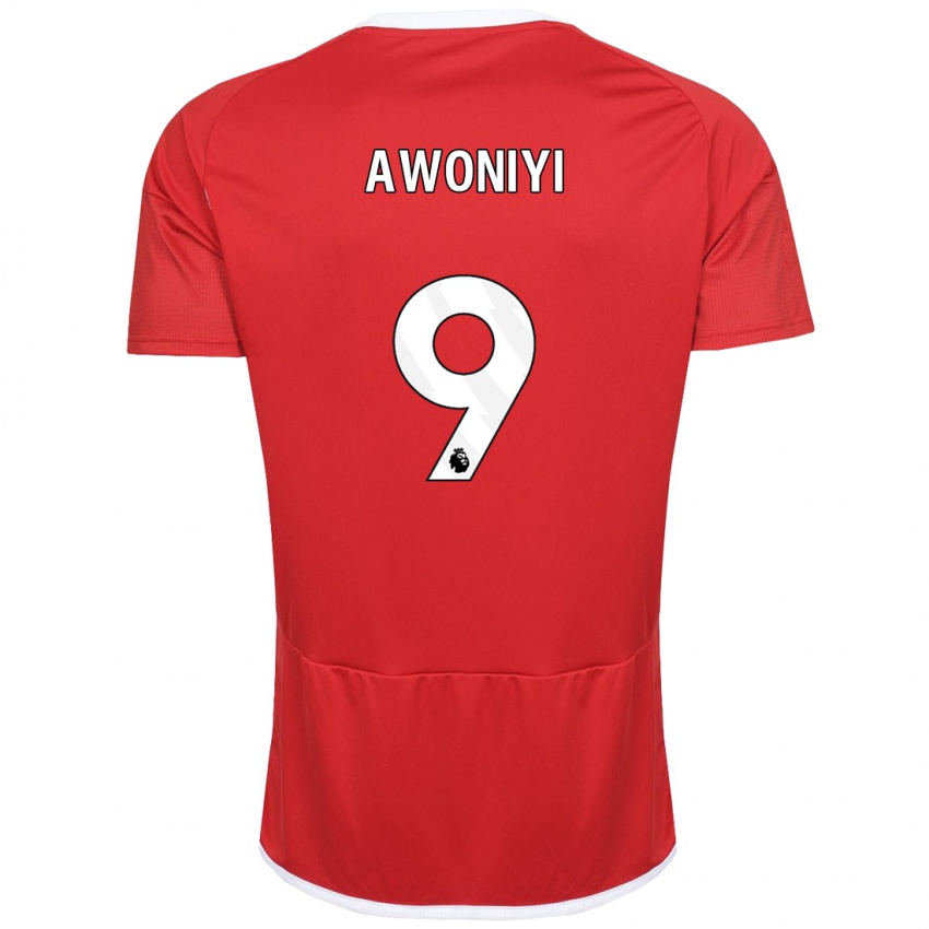 Herren Taiwo Awoniyi #9 Rot Heimtrikot Trikot 2023/24 T-Shirt