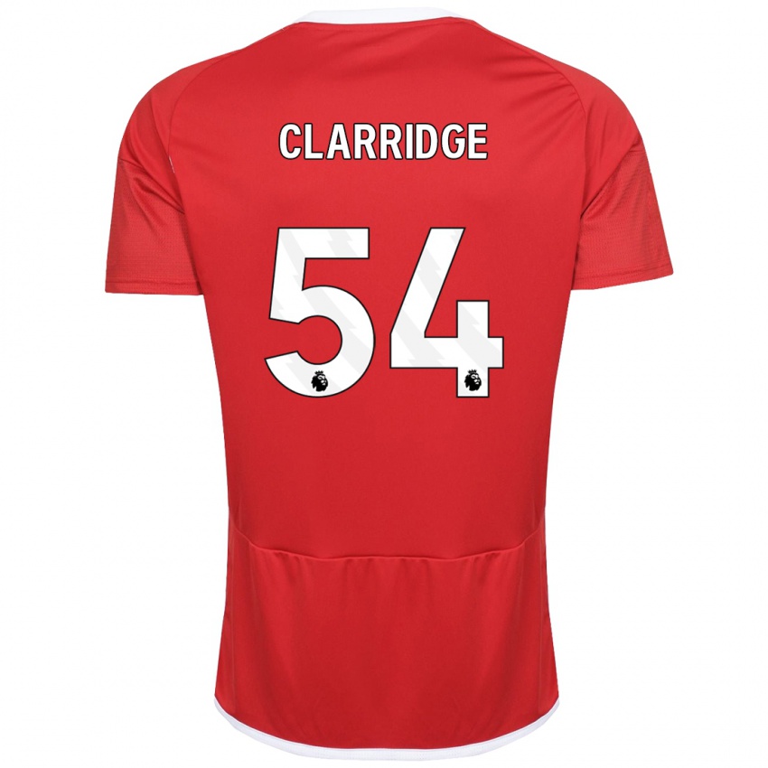 Herren James Clarridge #54 Rot Heimtrikot Trikot 2023/24 T-Shirt