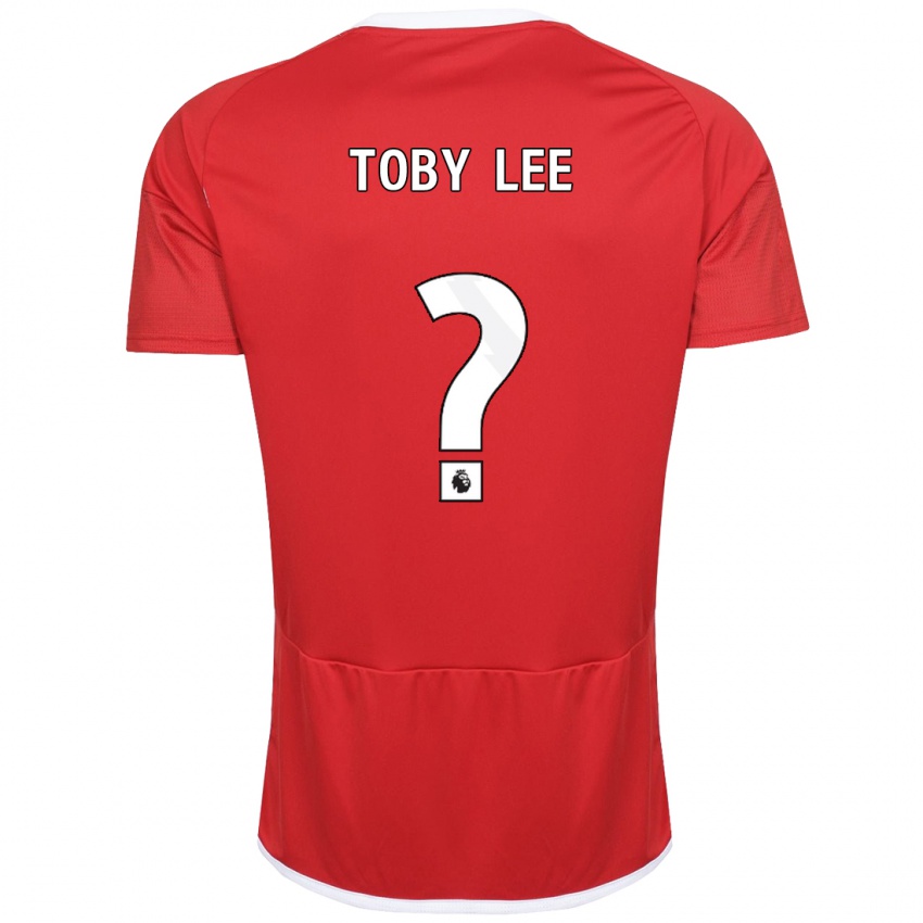 Herren Toby Lee #0 Rot Heimtrikot Trikot 2023/24 T-Shirt