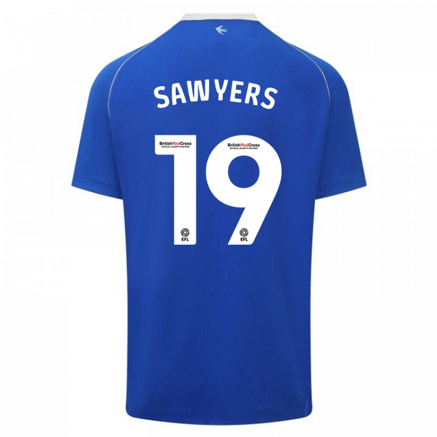 Herren Romaine Sawyers #19 Blau Heimtrikot Trikot 2023/24 T-Shirt