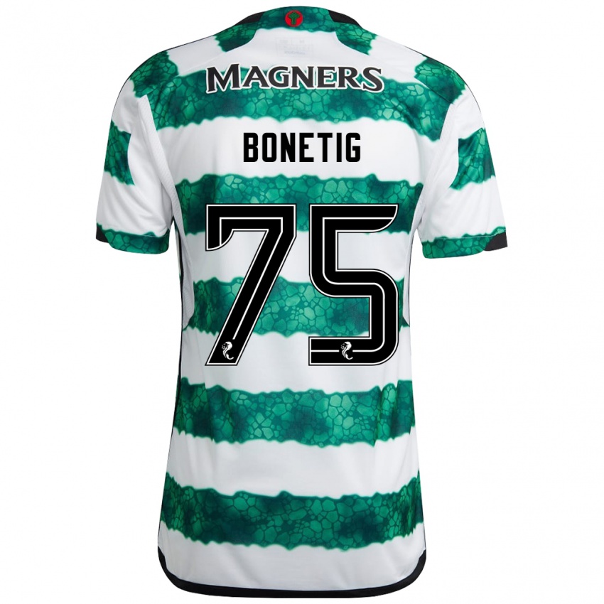 Herren Liam Bonetig #75 Grün Heimtrikot Trikot 2023/24 T-Shirt