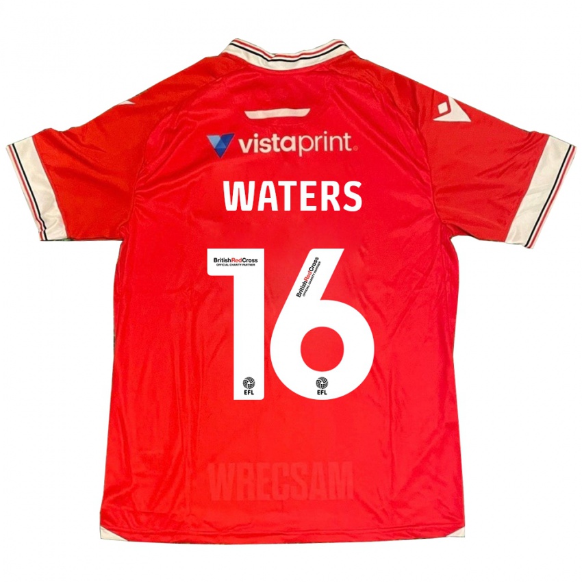 Herren Billy Waters #16 Rot Heimtrikot Trikot 2023/24 T-Shirt