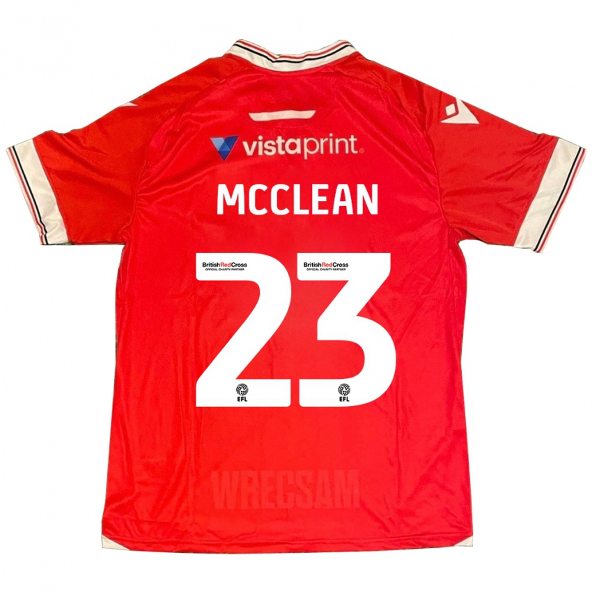 Herren James Mcclean #23 Rot Heimtrikot Trikot 2023/24 T-Shirt