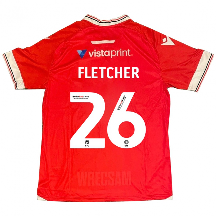 Herren Steven Fletcher #26 Rot Heimtrikot Trikot 2023/24 T-Shirt