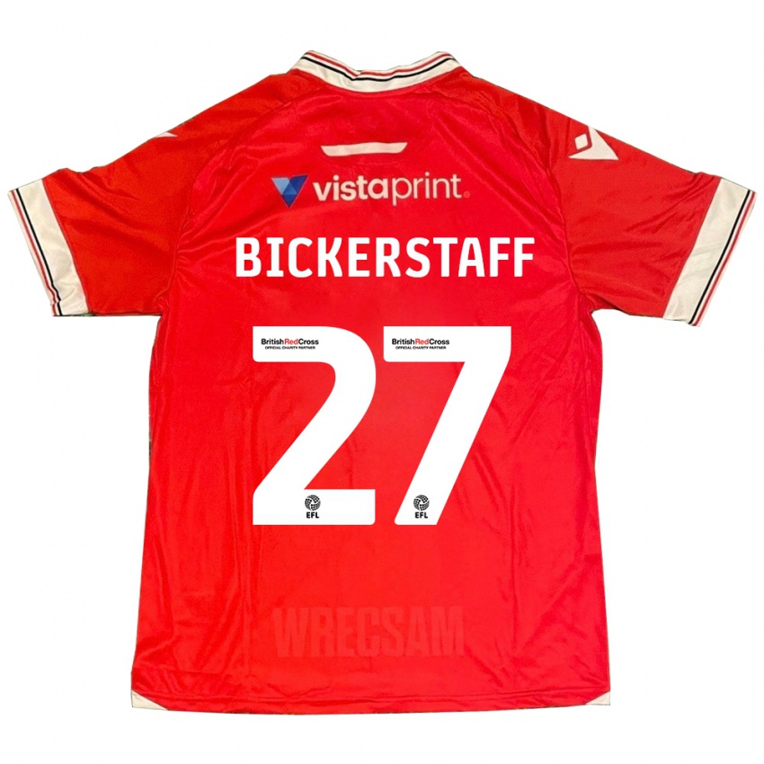 Herren Jake Bickerstaff #27 Rot Heimtrikot Trikot 2023/24 T-Shirt