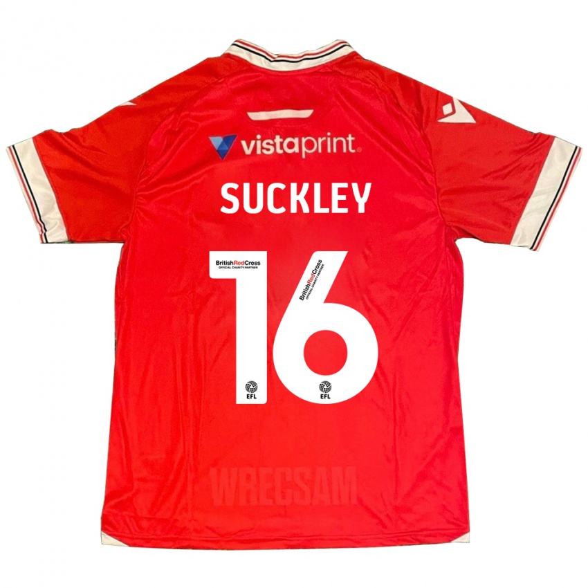Herren Ava Suckley #16 Rot Heimtrikot Trikot 2023/24 T-Shirt