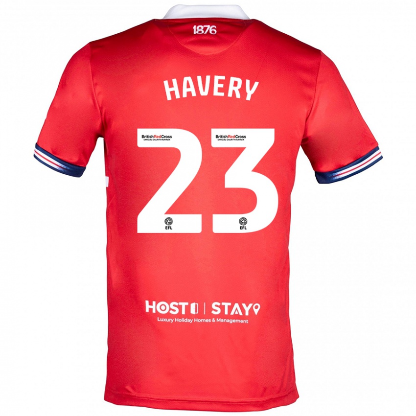 Herren Nicole Havery #23 Rot Heimtrikot Trikot 2023/24 T-Shirt