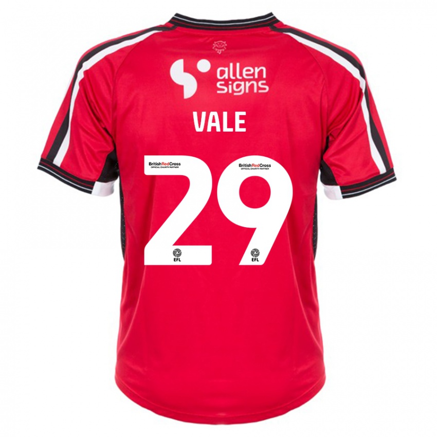 Herren Jack Vale #29 Rot Heimtrikot Trikot 2023/24 T-Shirt