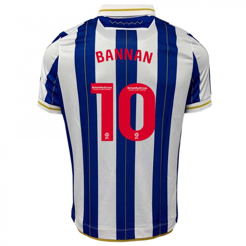 Herren Barry Bannan #10 Blau Weiss Heimtrikot Trikot 2023/24 T-Shirt