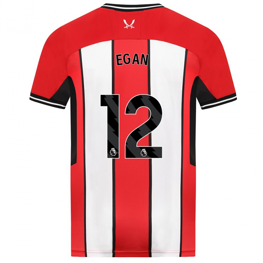 Herren John Egan #12 Rot Heimtrikot Trikot 2023/24 T-Shirt