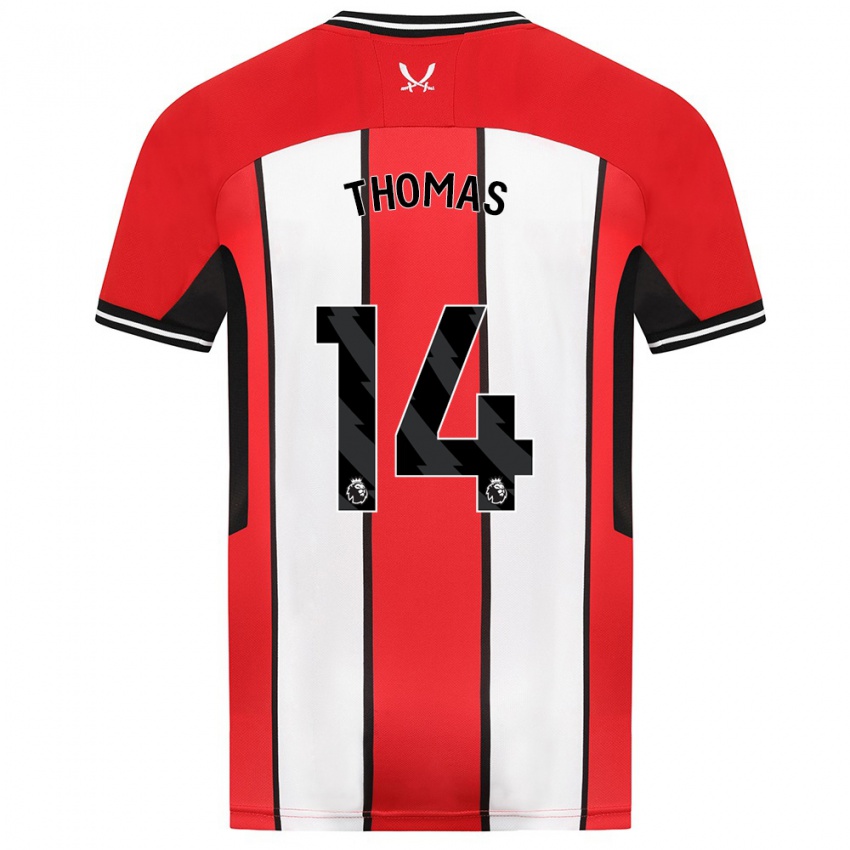 Herren Luke Thomas #14 Rot Heimtrikot Trikot 2023/24 T-Shirt