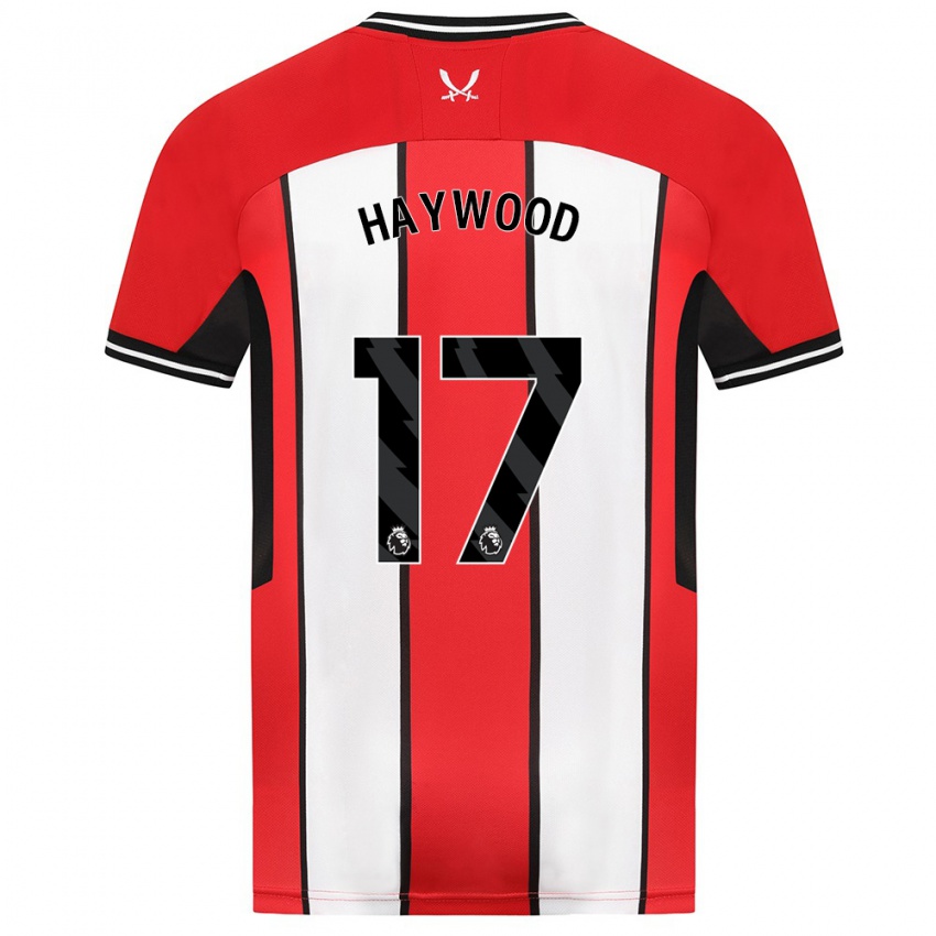 Herren Sophie Haywood #17 Rot Heimtrikot Trikot 2023/24 T-Shirt