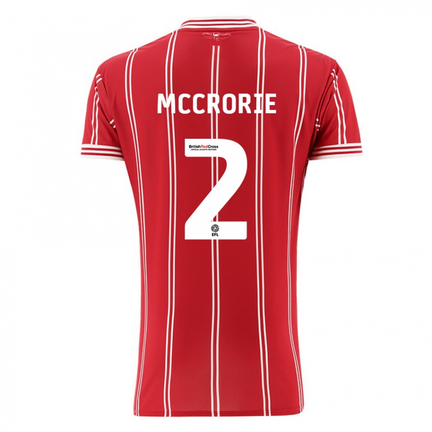 Herren Ross Mccrorie #2 Rot Heimtrikot Trikot 2023/24 T-Shirt