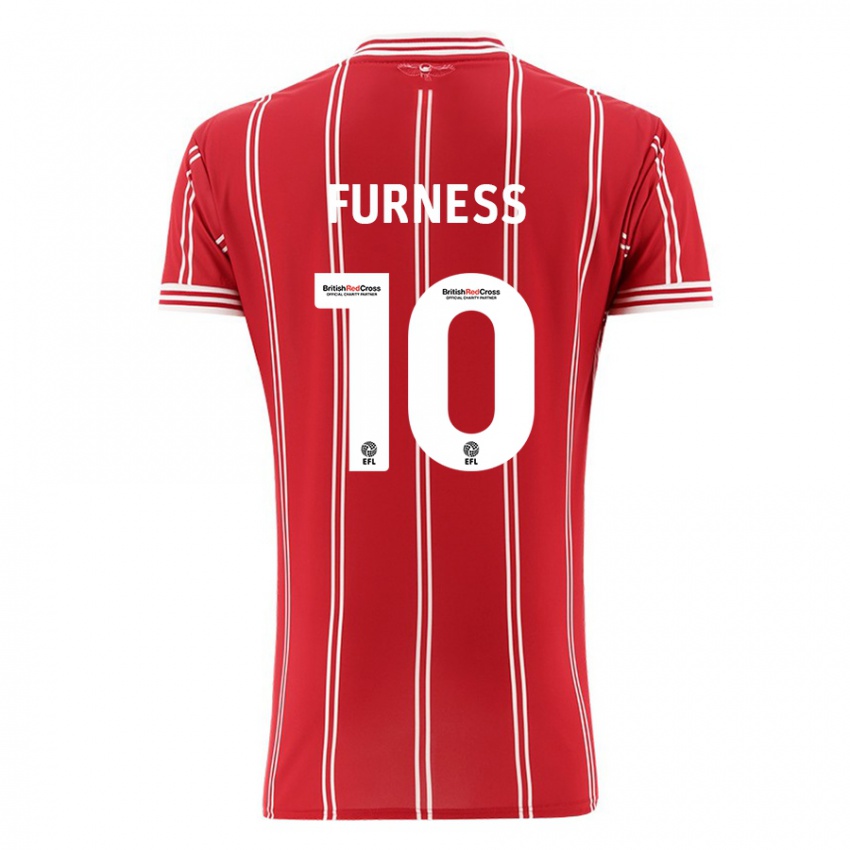 Herren Rachel Furness #10 Rot Heimtrikot Trikot 2023/24 T-Shirt