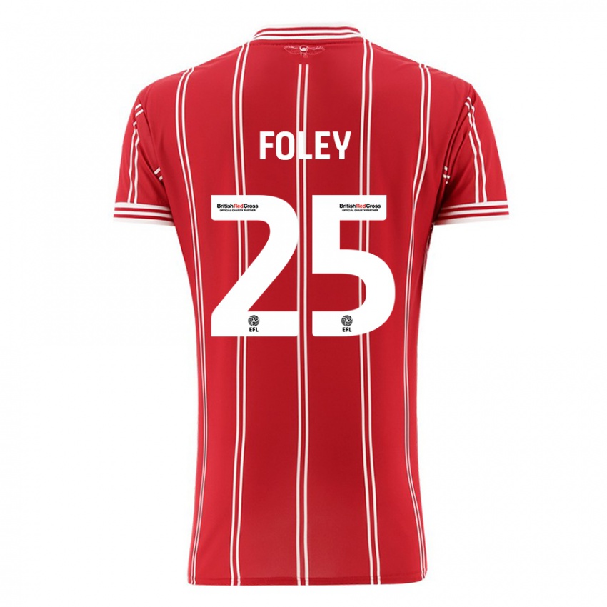 Herren Erin Foley #25 Rot Heimtrikot Trikot 2023/24 T-Shirt