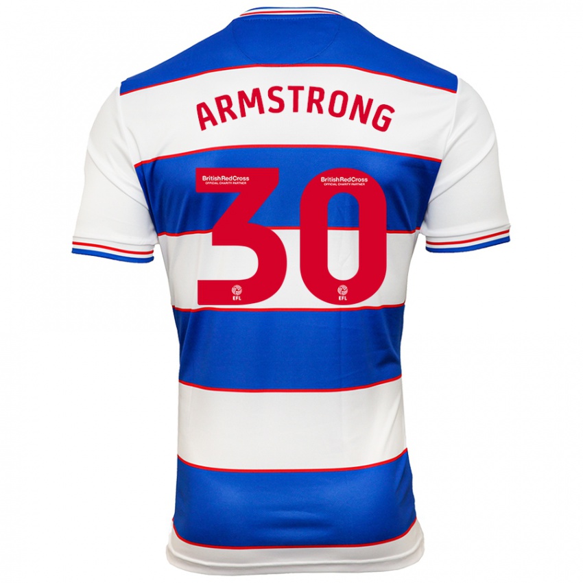 Herren Sinclair Armstrong #30 Weiß Blau Heimtrikot Trikot 2023/24 T-Shirt