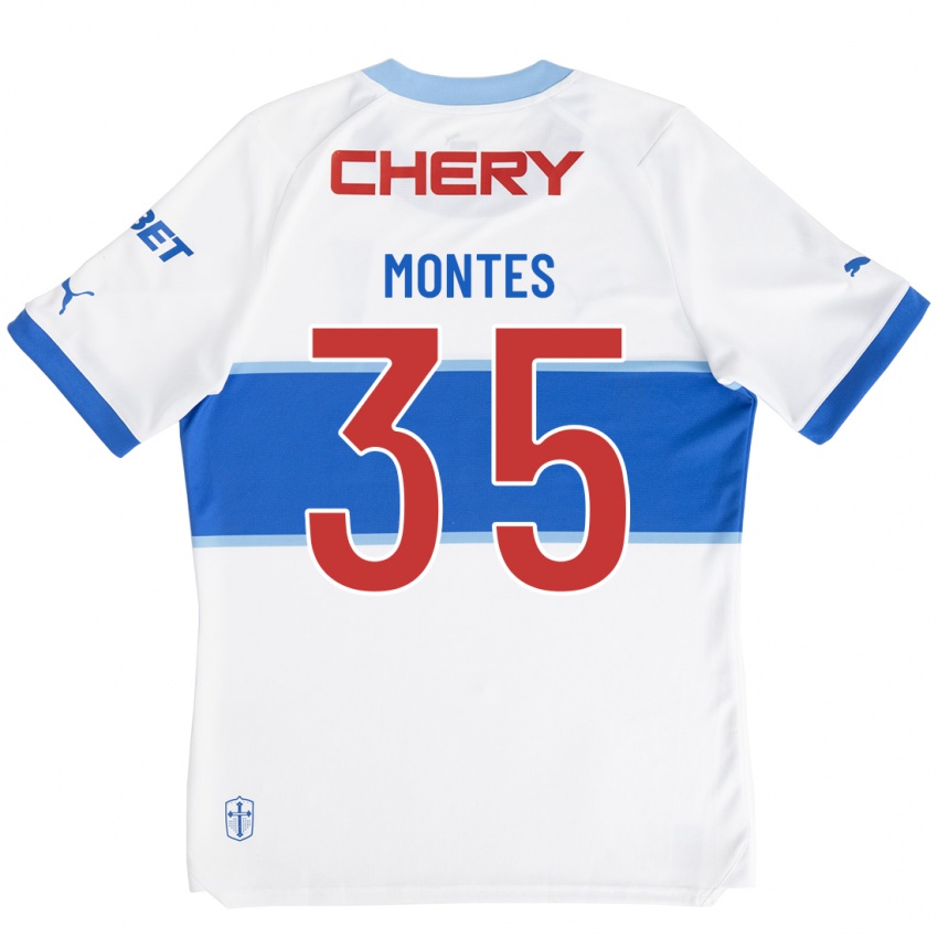 Herren Clemente Montes #35 Weiß Heimtrikot Trikot 2023/24 T-Shirt