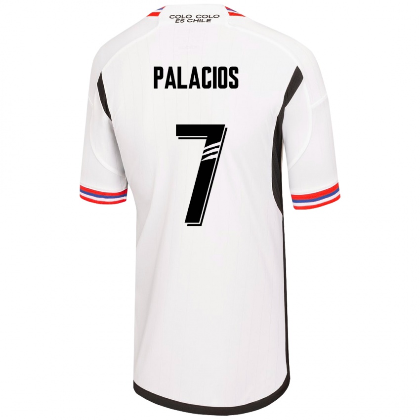 Herren Carlos Palacios #7 Weiß Heimtrikot Trikot 2023/24 T-Shirt