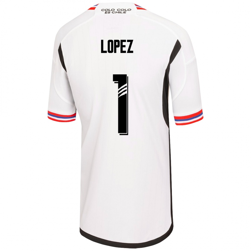 Herren Yessenia López #1 Weiß Heimtrikot Trikot 2023/24 T-Shirt