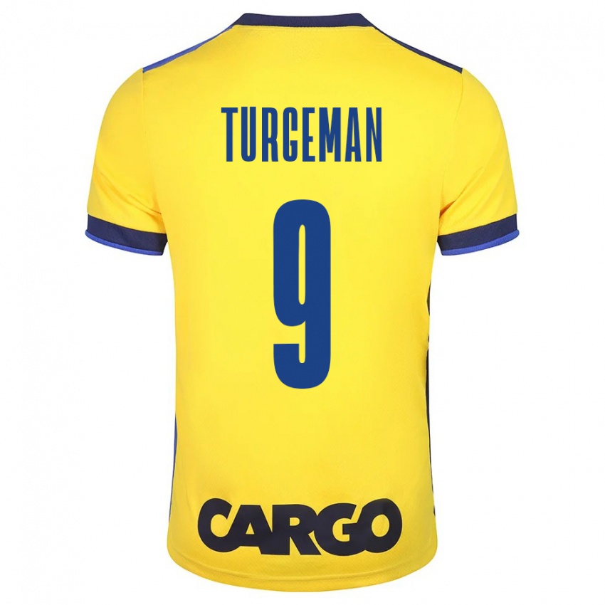 Herren Dor Turgeman #9 Gelb Heimtrikot Trikot 2023/24 T-Shirt