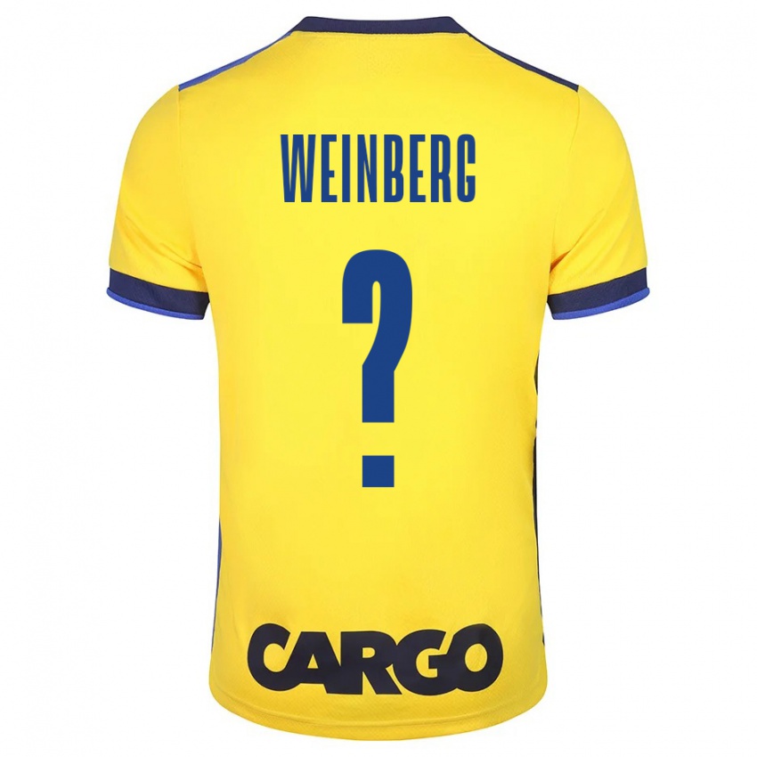 Herren Idan Weinberg #0 Gelb Heimtrikot Trikot 2023/24 T-Shirt