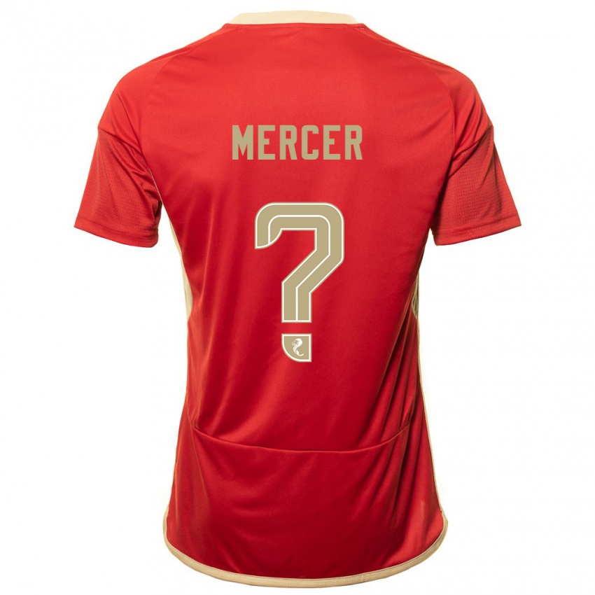 Herren Jamie Mercer #0 Rot Heimtrikot Trikot 2023/24 T-Shirt