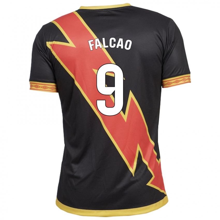 Herren Radamel Falcao #9 Schwarz Auswärtstrikot Trikot 2023/24 T-Shirt