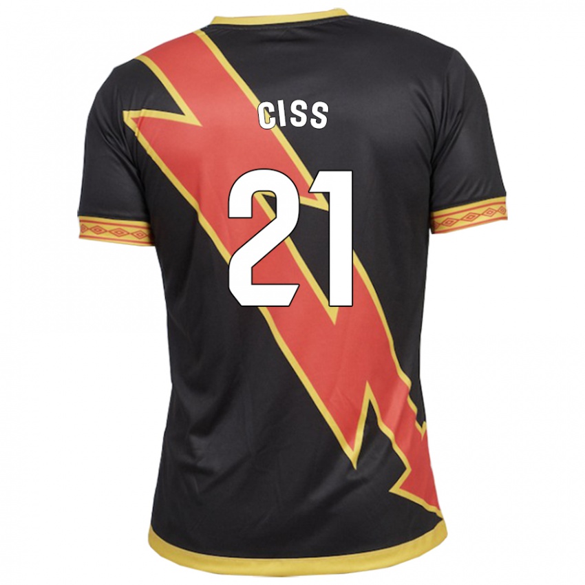 Herren Pathé Ciss #21 Schwarz Auswärtstrikot Trikot 2023/24 T-Shirt