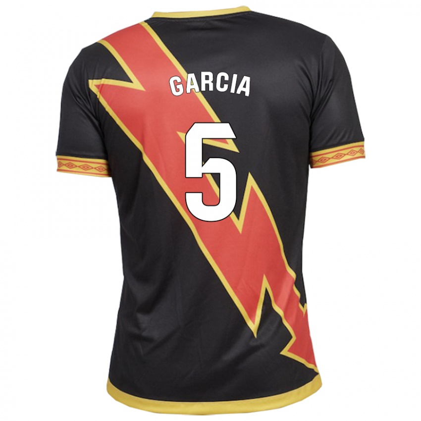 Herren Miguel García #5 Schwarz Auswärtstrikot Trikot 2023/24 T-Shirt