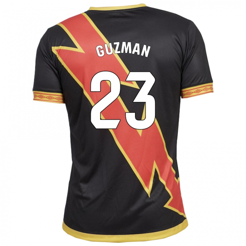 Herren Miguel Guzmán #23 Schwarz Auswärtstrikot Trikot 2023/24 T-Shirt