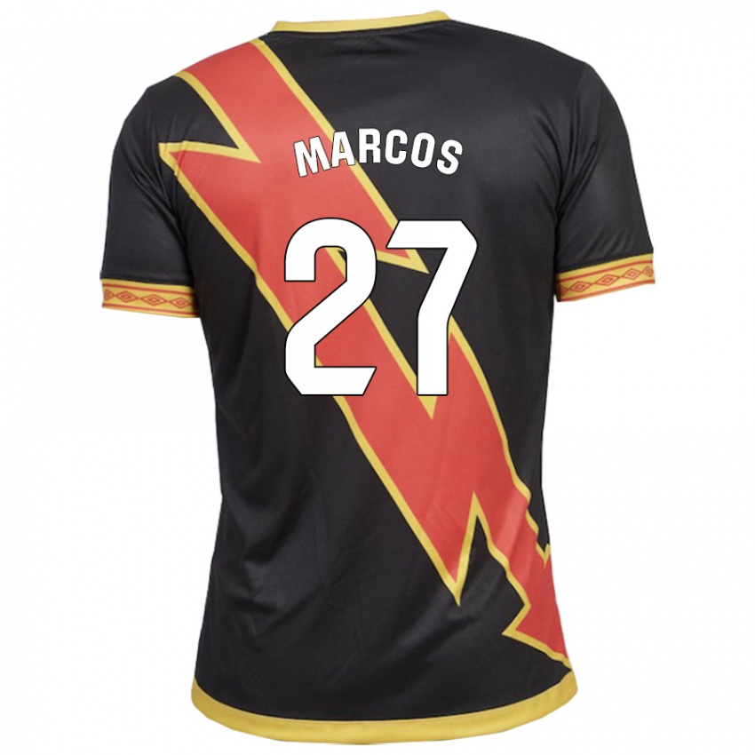 Herren Álvaro Marcos #27 Schwarz Auswärtstrikot Trikot 2023/24 T-Shirt