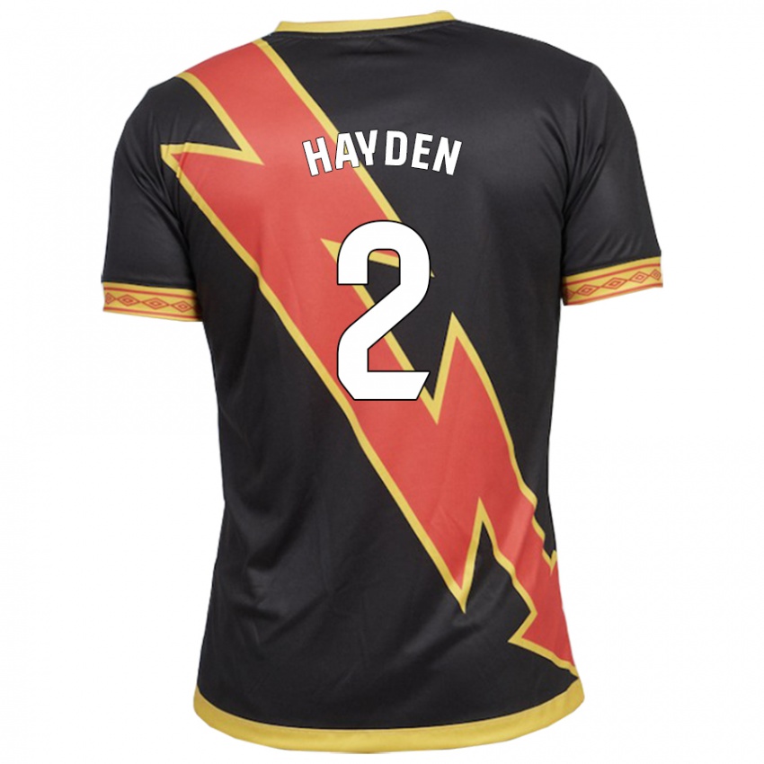 Herren Danielle Hayden #2 Schwarz Auswärtstrikot Trikot 2023/24 T-Shirt