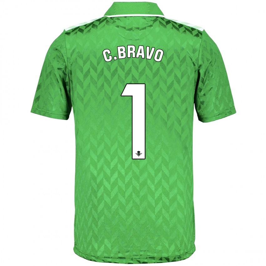 Herren Claudio Bravo #1 Grün Auswärtstrikot Trikot 2023/24 T-Shirt