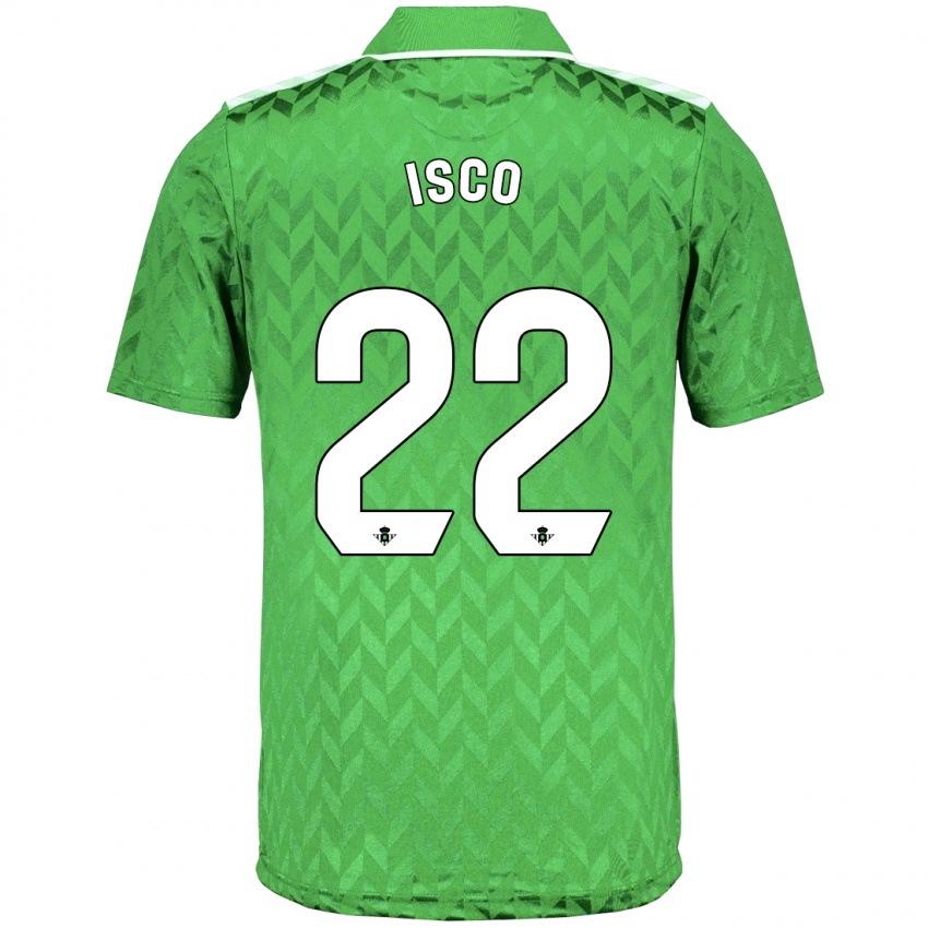 Herren Isco #22 Grün Auswärtstrikot Trikot 2023/24 T-Shirt