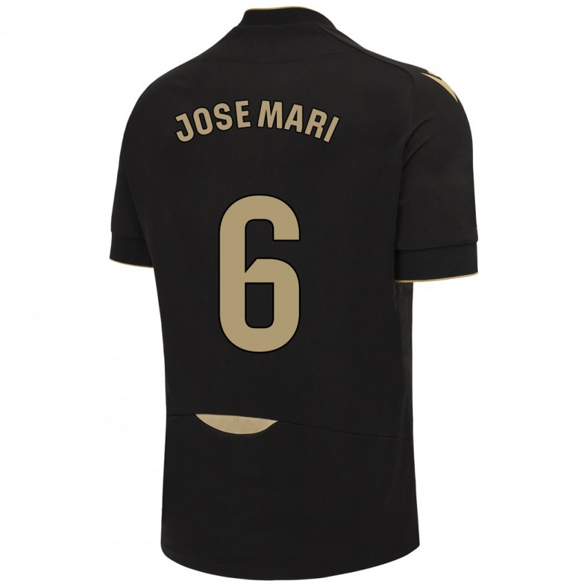 Herren José Mari #6 Schwarz Auswärtstrikot Trikot 2023/24 T-Shirt