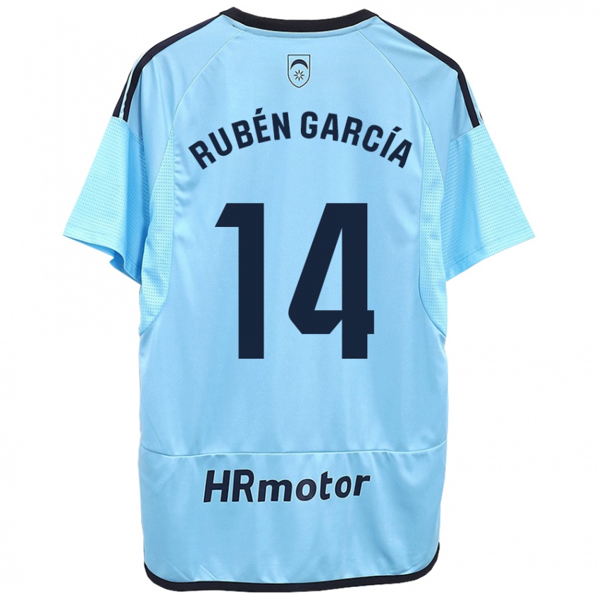 Herren Rubén García #14 Blau Auswärtstrikot Trikot 2023/24 T-Shirt