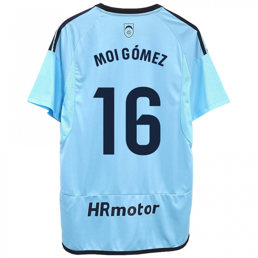 Herren Moi Gomez #16 Blau Auswärtstrikot Trikot 2023/24 T-Shirt
