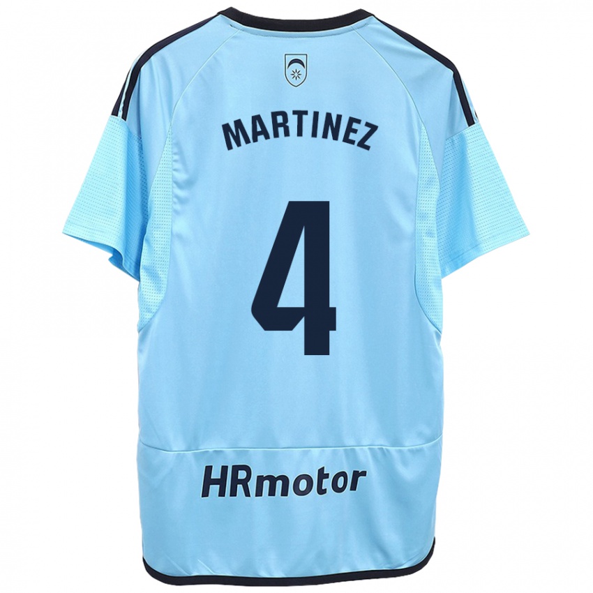 Herren Vera Martínez Viota #4 Blau Auswärtstrikot Trikot 2023/24 T-Shirt