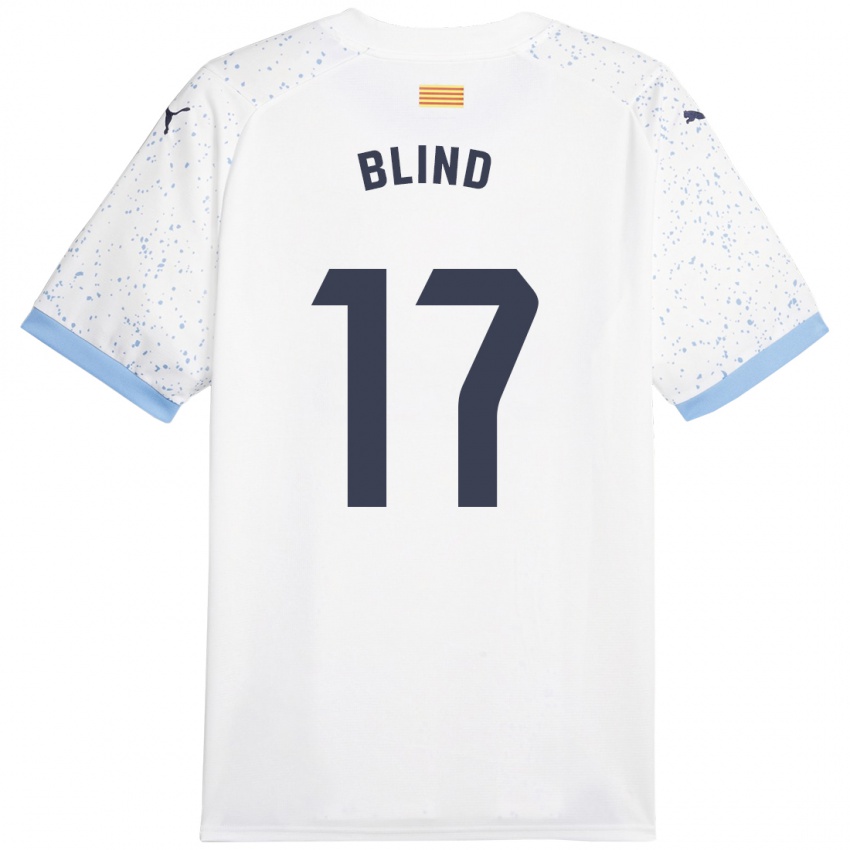 Herren Daley Blind #17 Weiß Auswärtstrikot Trikot 2023/24 T-Shirt