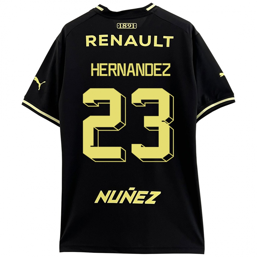 Herren Abel Hernandez #23 Schwarz Auswärtstrikot Trikot 2023/24 T-Shirt