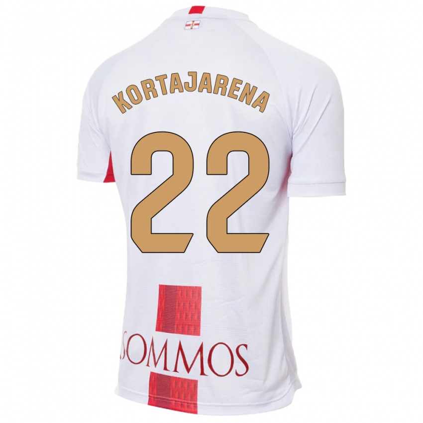 Herren Iker Kortajarena #22 Weiß Auswärtstrikot Trikot 2023/24 T-Shirt