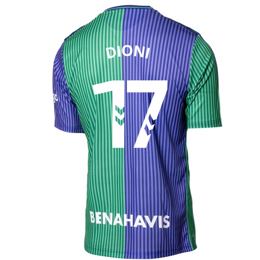 Herren Dioni #17 Grün Blau Auswärtstrikot Trikot 2023/24 T-Shirt