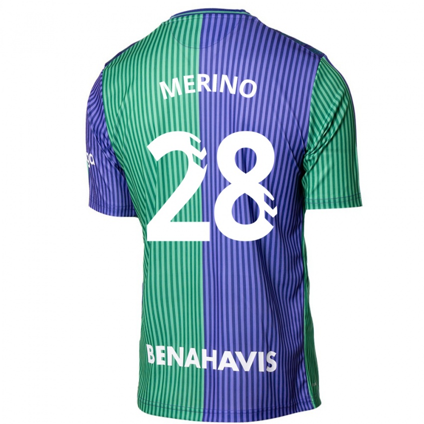 Herren Izan Merino #28 Grün Blau Auswärtstrikot Trikot 2023/24 T-Shirt