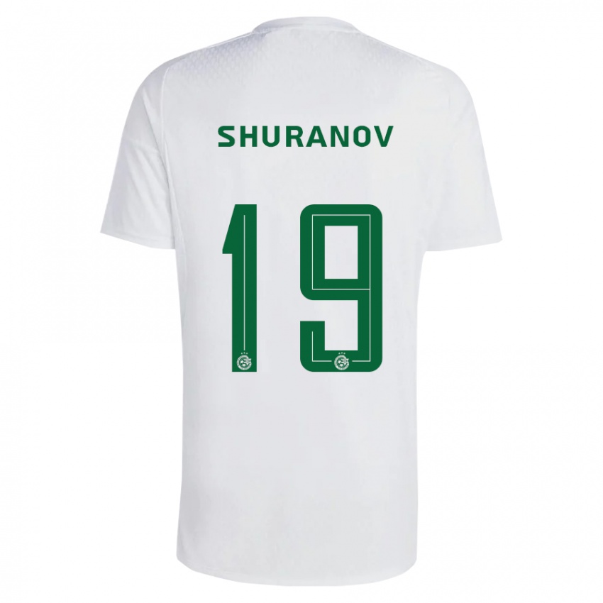 Herren Erik Shuranov #19 Grün Blau Auswärtstrikot Trikot 2023/24 T-Shirt